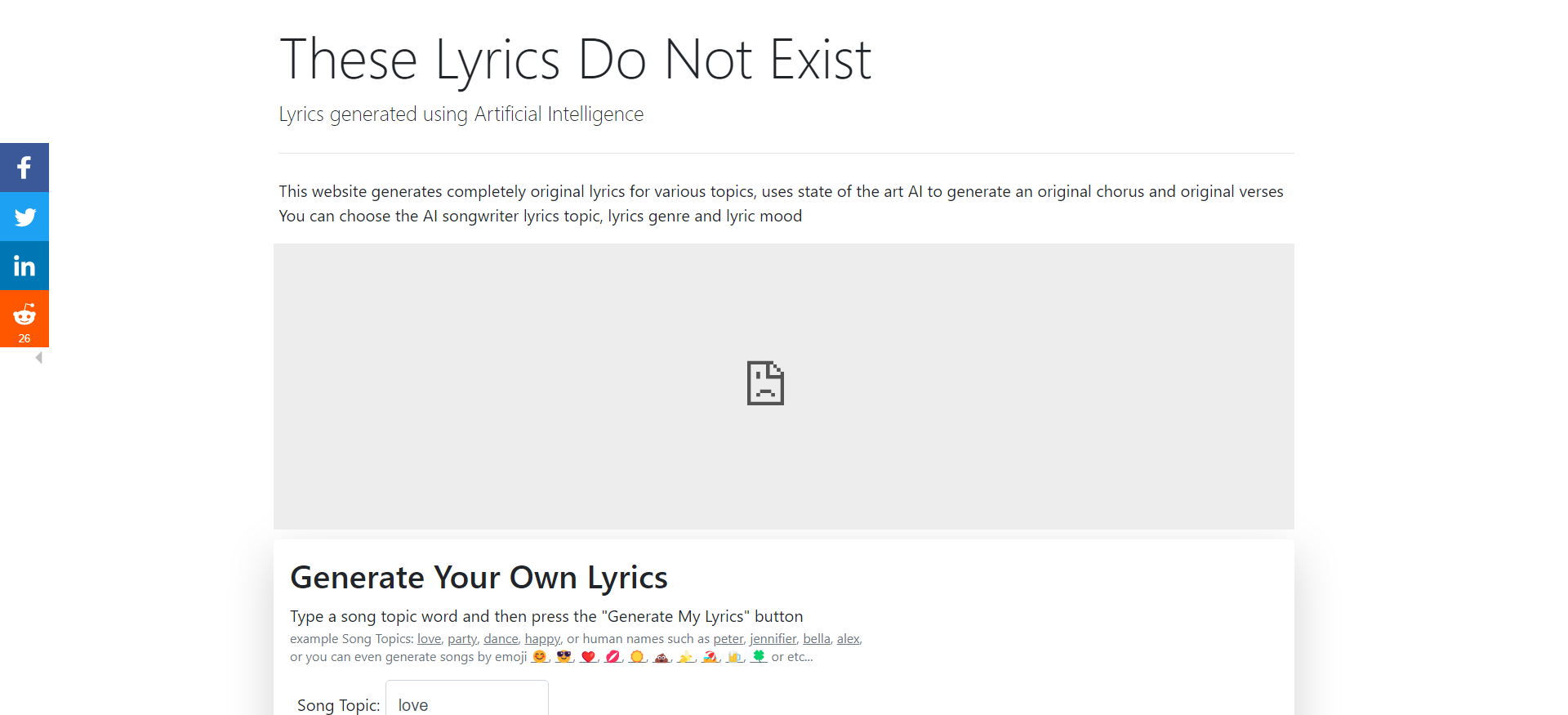 AI Lyrics Generator SaaS AI Tools