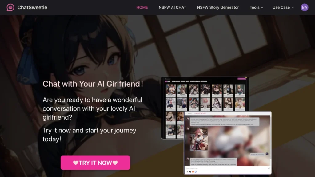 Chat with your AI girlfriend anytime