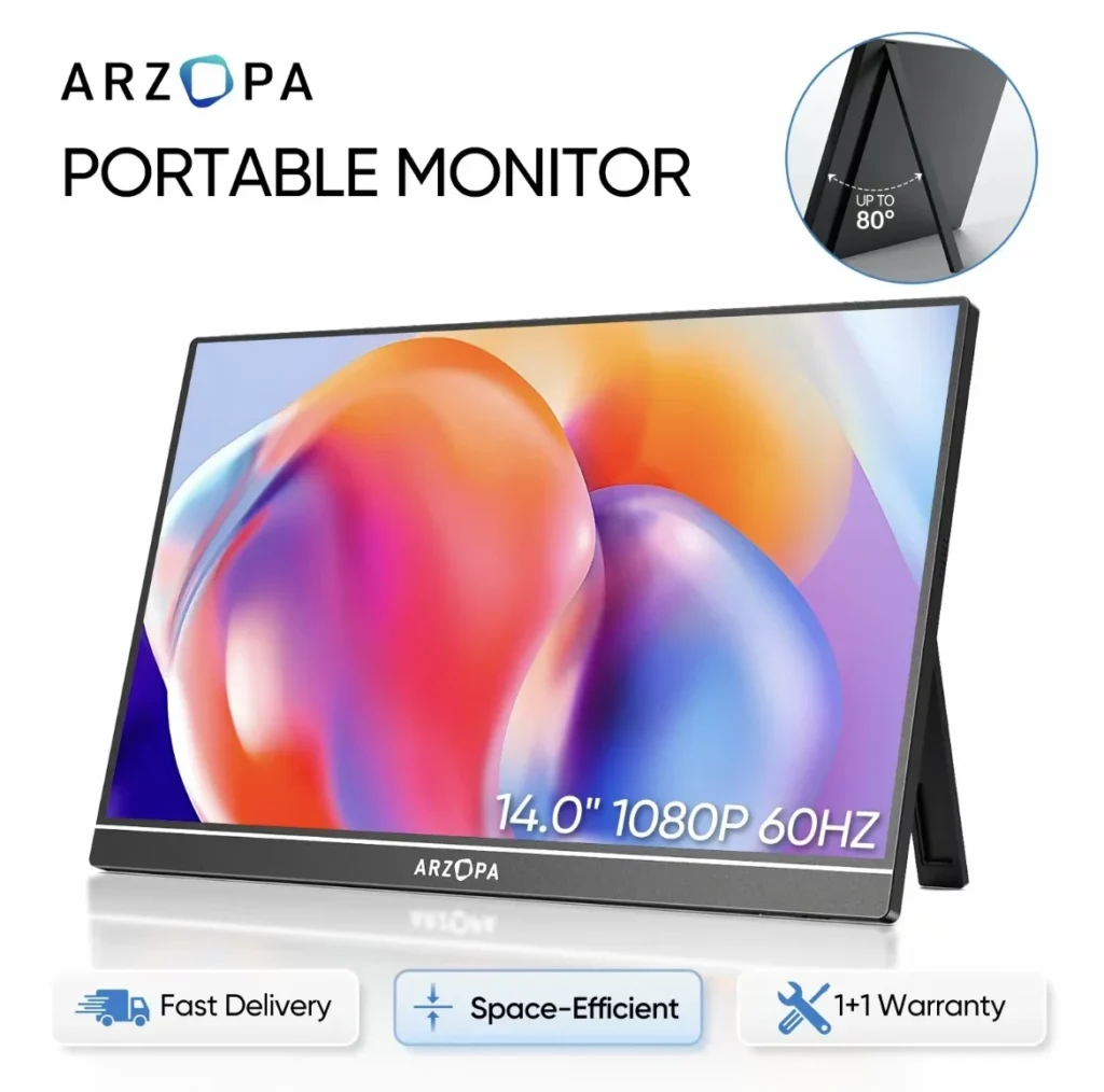 Take your workspace anywhere with this portable monitor.