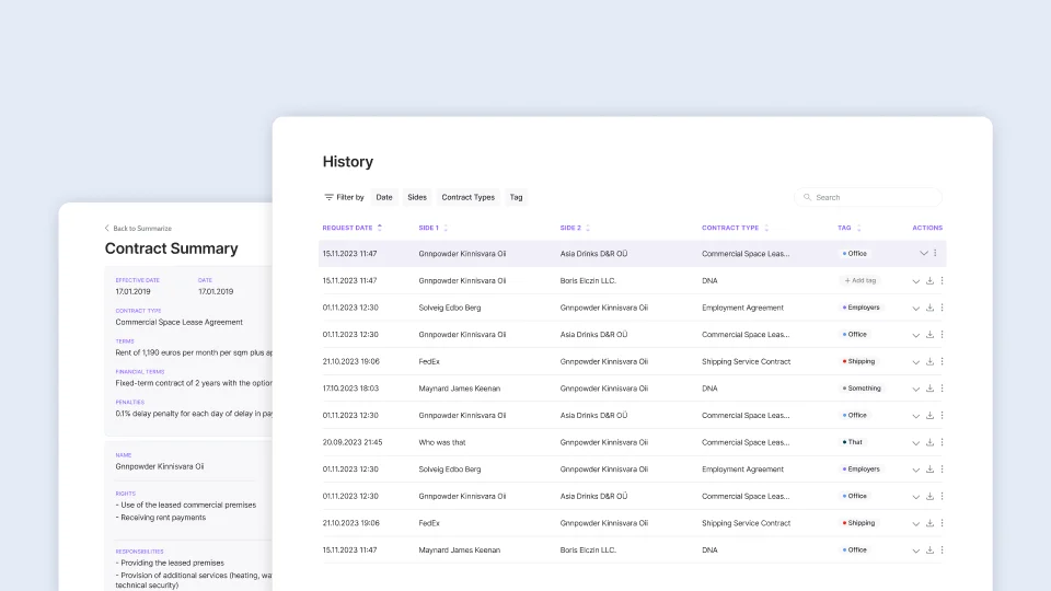 Simplify your contract management with AI.