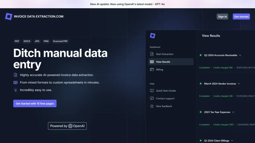 Organize invoices and data quickly and accurately.