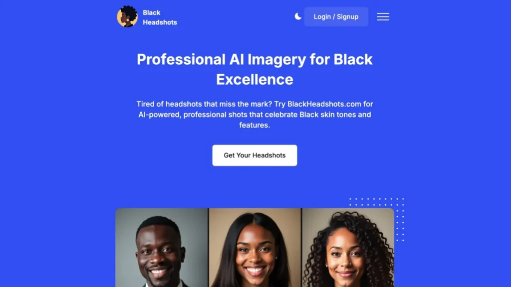 AI headshots made for Black professionals