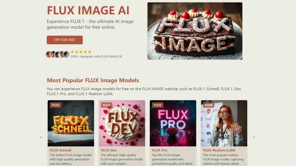 FLUX.1: AI Image Generation Model Online by FLUX IMAGE