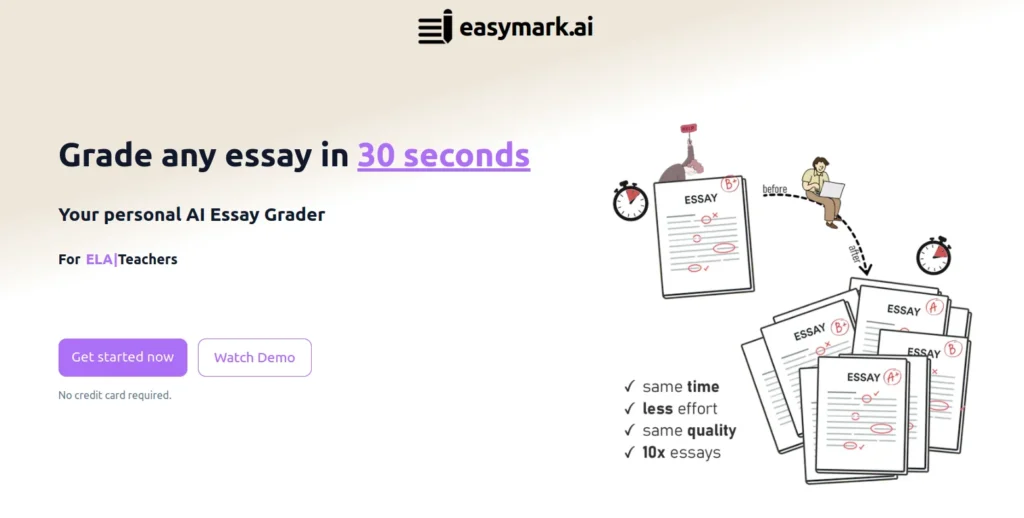 Grade any English essay in 30 seconds