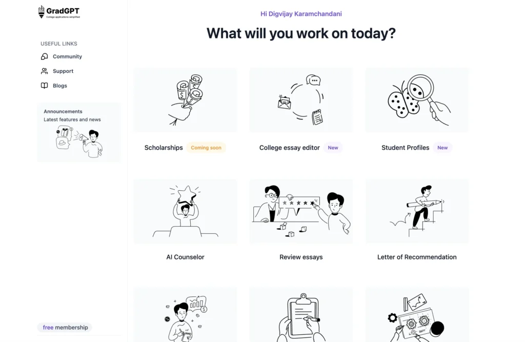 AI tools for College Application assistance