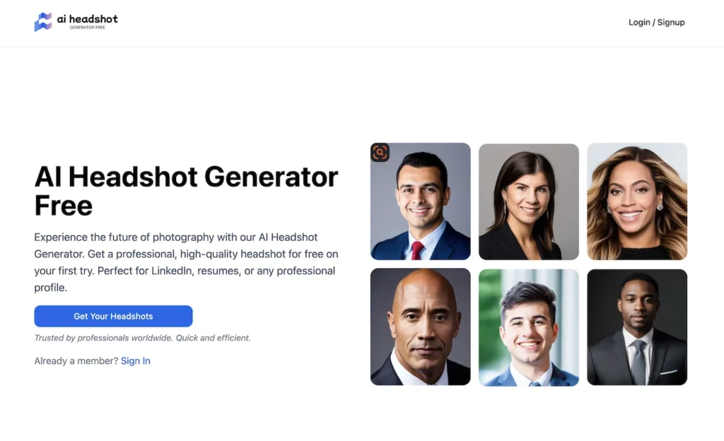Experience the future of photography with our AI Headshot Generator. Get a professional